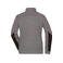 Chaqueta polar reciclada melange mujer JN1817. Color carbon/melange/black/red.