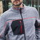 Chaqueta polar reciclada melange unisex JN1818. .