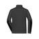 Chaqueta polar reciclada melange unisex JN1818. Color black/melange/black/silver.