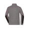 Chaqueta polar reciclada melange unisex JN1818. Color carbon/melange/black/red.
