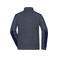 Chaqueta polar reciclada melange unisex JN1818. Color navy/melange/navy/royal.