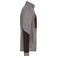 Chaqueta polar reciclada melange unisex JN1818. Color carbon/melange/black/red.