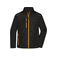 Chaqueta de invierno reciclada híbrida hombre JN1820. Color black/neon/orange.