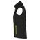 Chaleco acolchado reciclado mujer JN1821. Color black/neon/yellow.