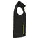 Chaleco acolchado reciclado mujer JN1821. Color black/neon/yellow.