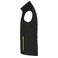 Chaleco acolchado reciclado hombre JN1822. Color black/neon/yellow.