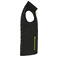Chaleco acolchado reciclado hombre JN1822. Color black/neon/yellow.