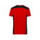 Camiseta de trabajo reciclada hombre JN1824. Color red/black.