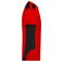 Camiseta de trabajo reciclada hombre JN1824. Color red/black.