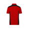 Polo de trabajo reciclado hombre JN1826. Color red/black.