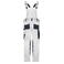 Mono de trabajo reciclado unisex JN1833. Color white/carbon.