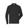 Polo manga larga hombre JN1842. Color black.