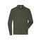 Polo manga larga hombre JN1842. Color olive.