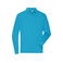 Polo manga larga hombre JN1842. Color turquoise.