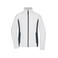 Chaqueta softshell alta visibilidad mujer JN1859. Color white/carbon.