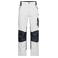 Pantalón de trabajo multibolsillos unisex JN1861. Color white/carbon.