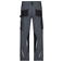 Pantalón de trabajo multibolsillos unisex JN1861. Color carbon/black.