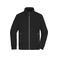 Chaqueta polar reciclada unisex JN1862. Color black.