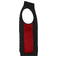 Chaleco acolchado híbrido hombre JN1864. Color black/red melange.