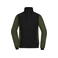 Chaqueta acolchada híbrida mujer JN1865. Color black/olive melange.