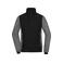 Chaqueta acolchada híbrida mujer JN1865. Color black/carbon melange.