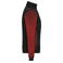 Chaqueta acolchada híbrida mujer JN1865. Color black/red melange.