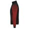 Chaqueta acolchada híbrida mujer JN1865. Color black/red melange.