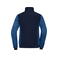 Chaqueta acolchada híbrida mujer JN1865. Color navy/royal melange.