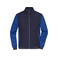 Chaqueta acolchada híbrida hombre JN1866. Color navy/royal melange.