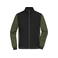 Chaqueta acolchada híbrida hombre JN1866. Color black/olive melange.