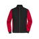Chaqueta acolchada híbrida hombre JN1866. Color black/red melange.