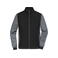Chaqueta acolchada híbrida hombre JN1866. Color black/carbon melange.