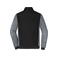 Chaqueta acolchada híbrida hombre JN1866. Color black/carbon melange.