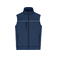 Chaleco softshell híbrido unisex JN1867. Color navy/navy.