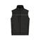 Chaleco softshell híbrido unisex JN1867. Color carbon/black.