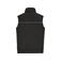 Chaleco softshell híbrido unisex JN1867. Color carbon/black.