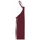 Delantal con peto JN1882. Color wine.