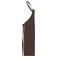 Delantal con peto JN1882. Color brown.