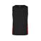 Camiseta deportiva sin mangas hombre JN305. Color black/red.