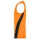 Camiseta deportiva sin mangas hombre JN305. Color orange/black.