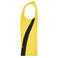 Camiseta deportiva sin mangas hombre JN305. Color yellow/black.