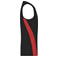 Camiseta deportiva sin mangas hombre JN305. Color black/red.
