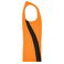Camiseta deportiva sin mangas hombre JN305. Color orange/black.