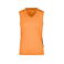 Camiseta deportiva sin mangas mujer JN315. Color orange/black.