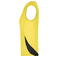 Camiseta deportiva sin mangas mujer JN315. Color yellow/black.