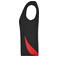 Camiseta deportiva sin mangas mujer JN315. Color black/red.