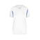 Camiseta deportiva contrastada mujer JN316. Color white/royal.