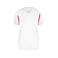 Camiseta deportiva contrastada mujer JN316. Color white/red.