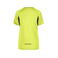 Camiseta deportiva contrastada mujer JN316. Color fluoyellow/black.