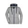 Sudadera con capucha y cremallera mujer JN354. Color sports/grey/navy.